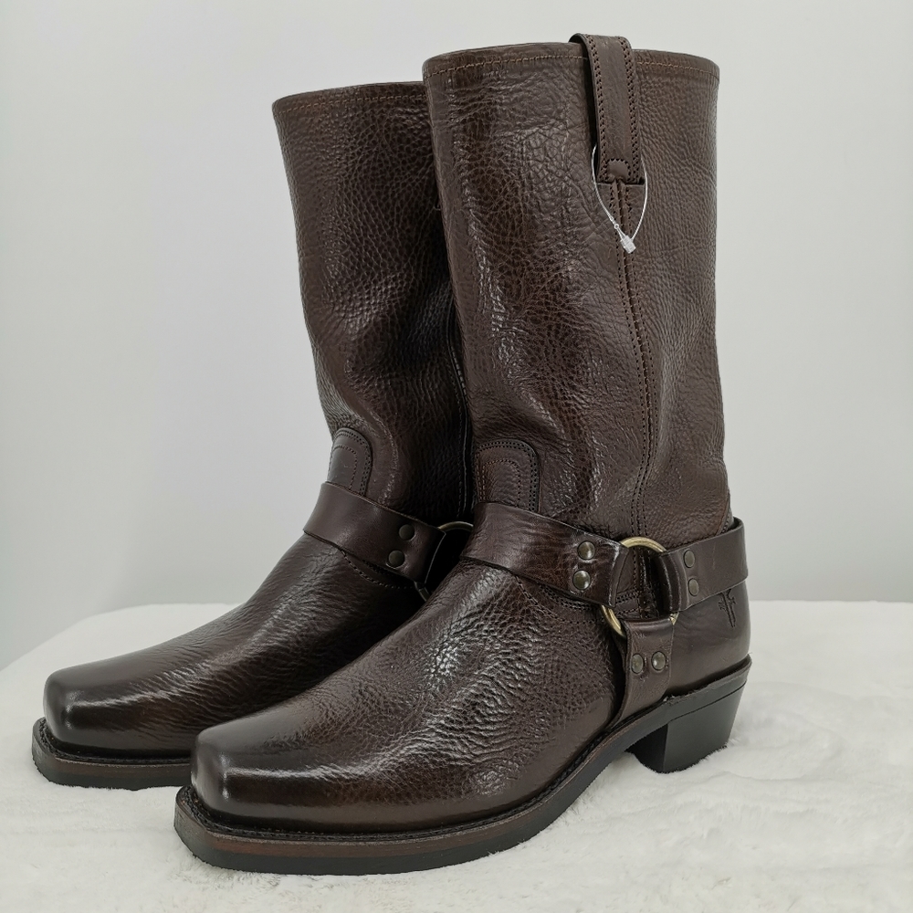 New Frye Women's 9.5M Brown Leather Harness Boots